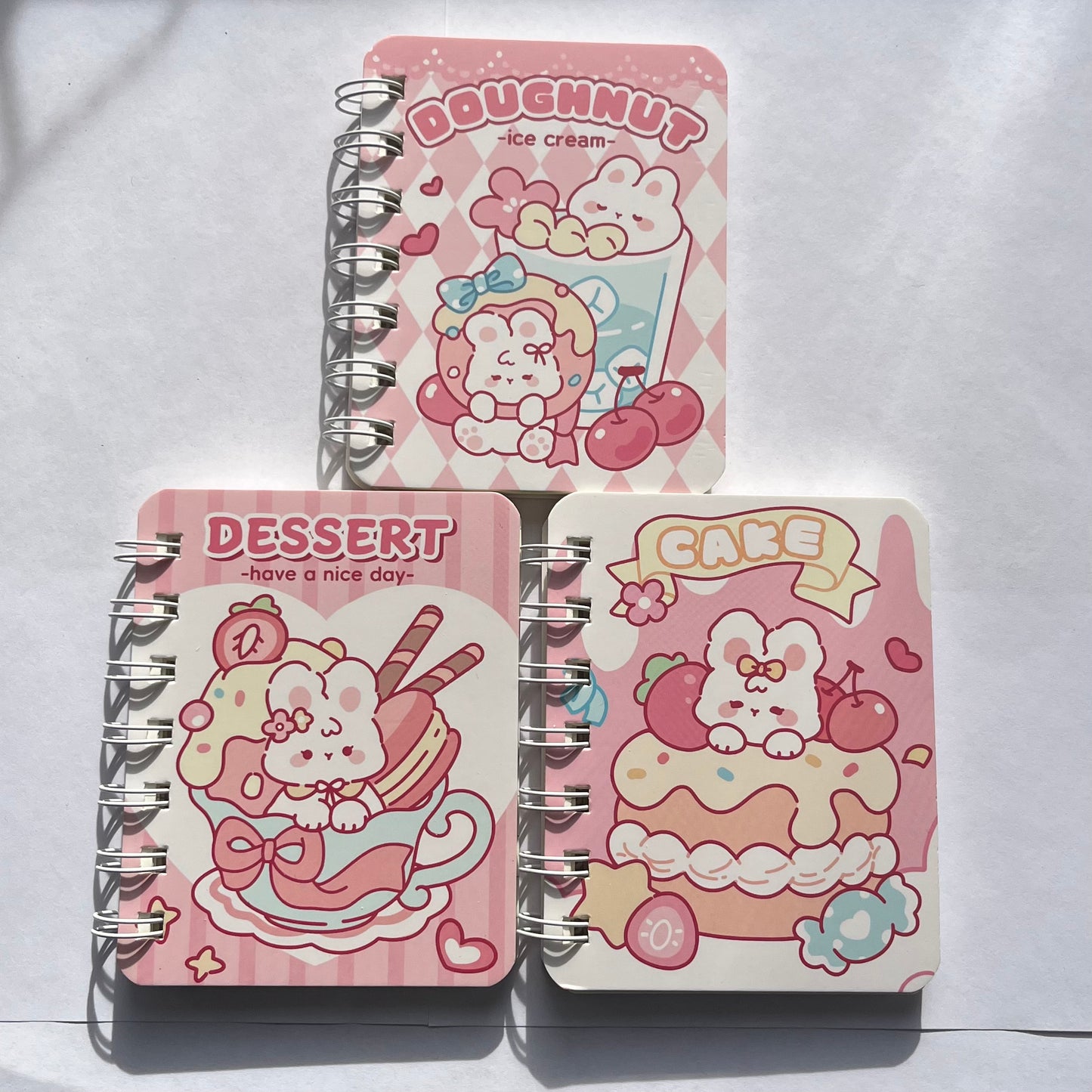 3 minicuadernos kawaii