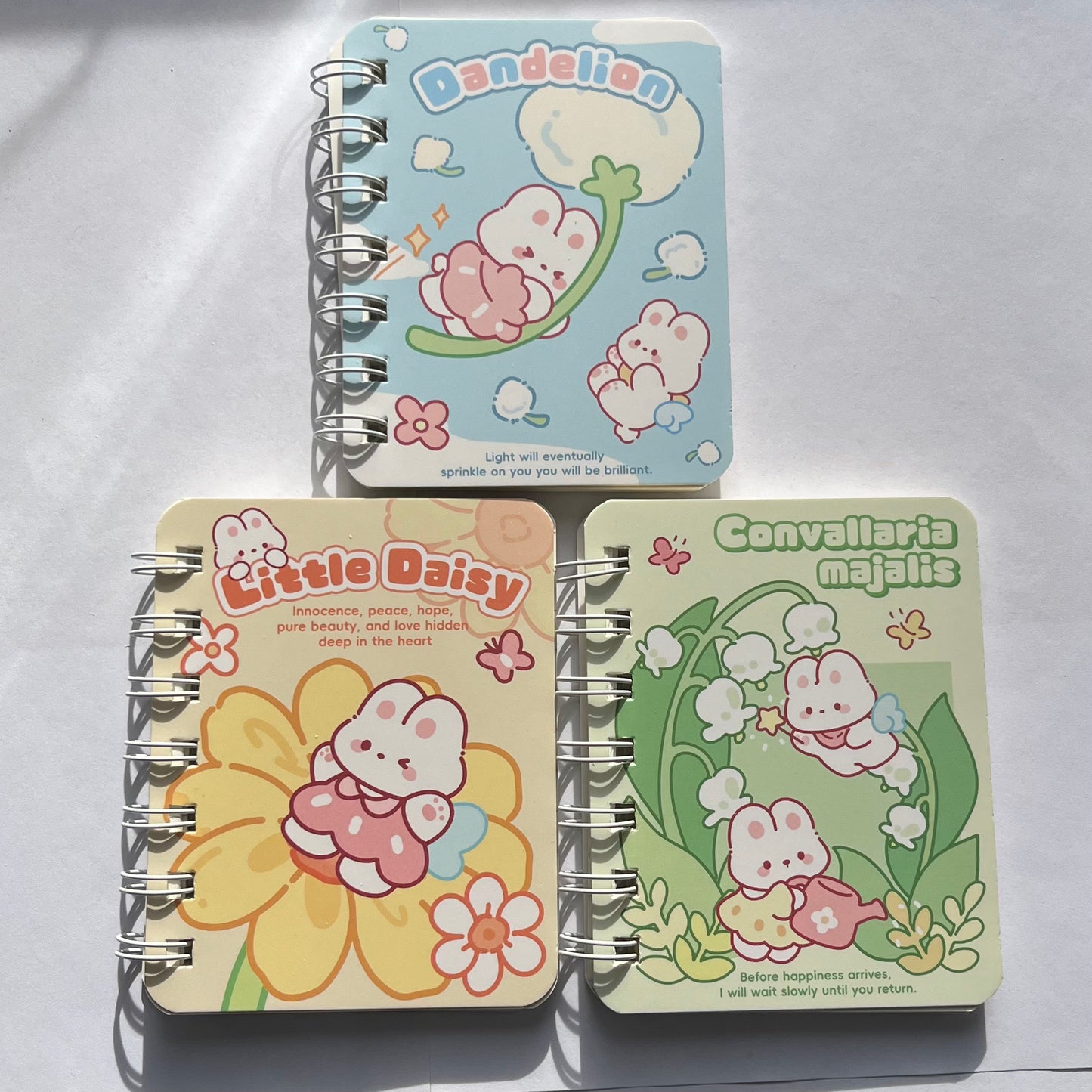3 minicuadernos kawaii