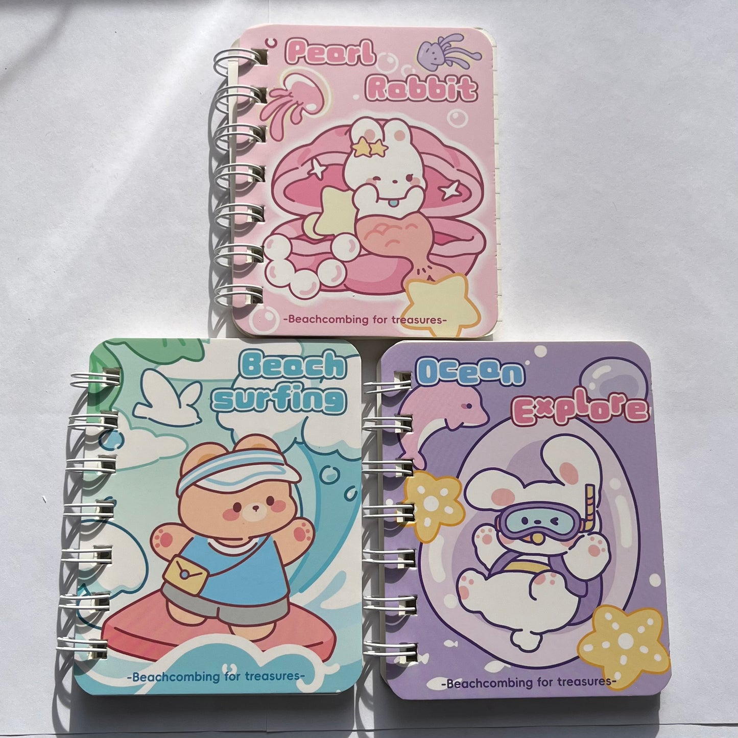 3 minicuadernos kawaii