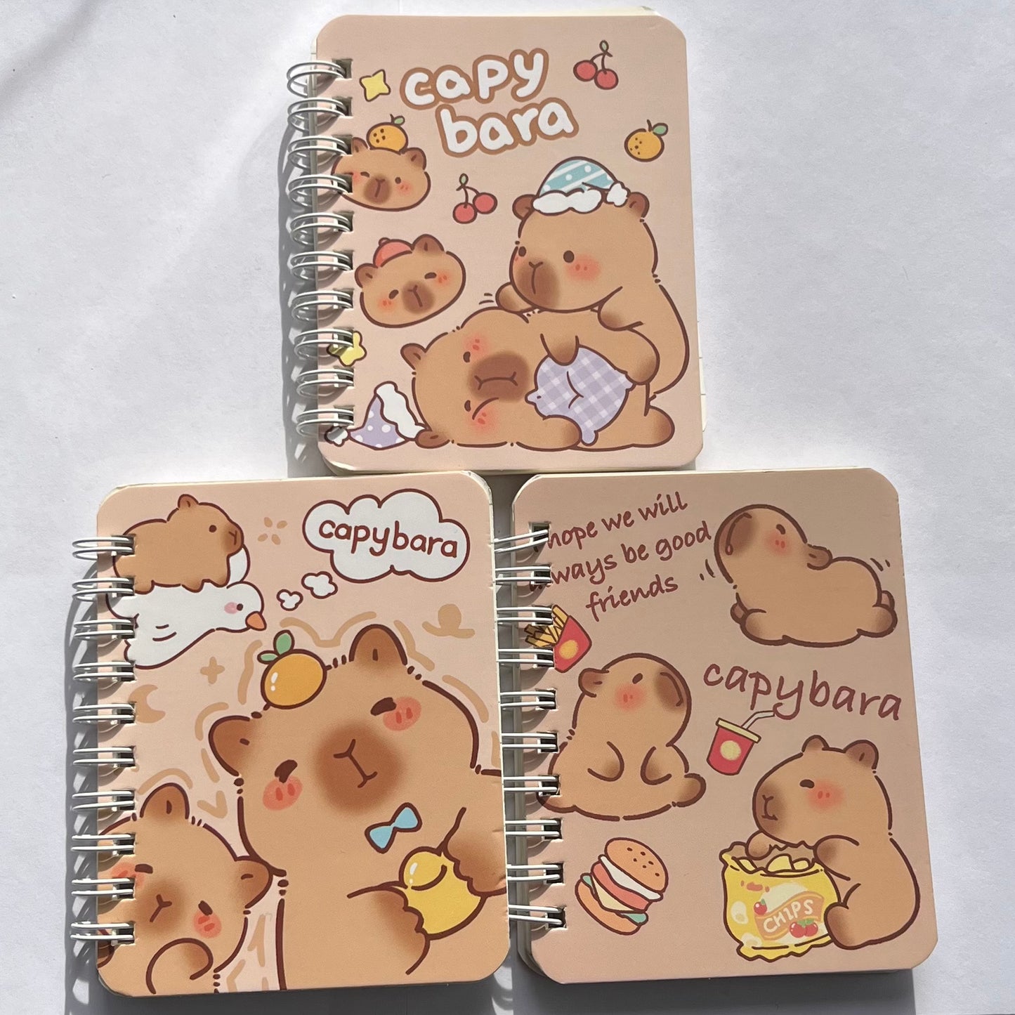 3 minicuadernos kawaii