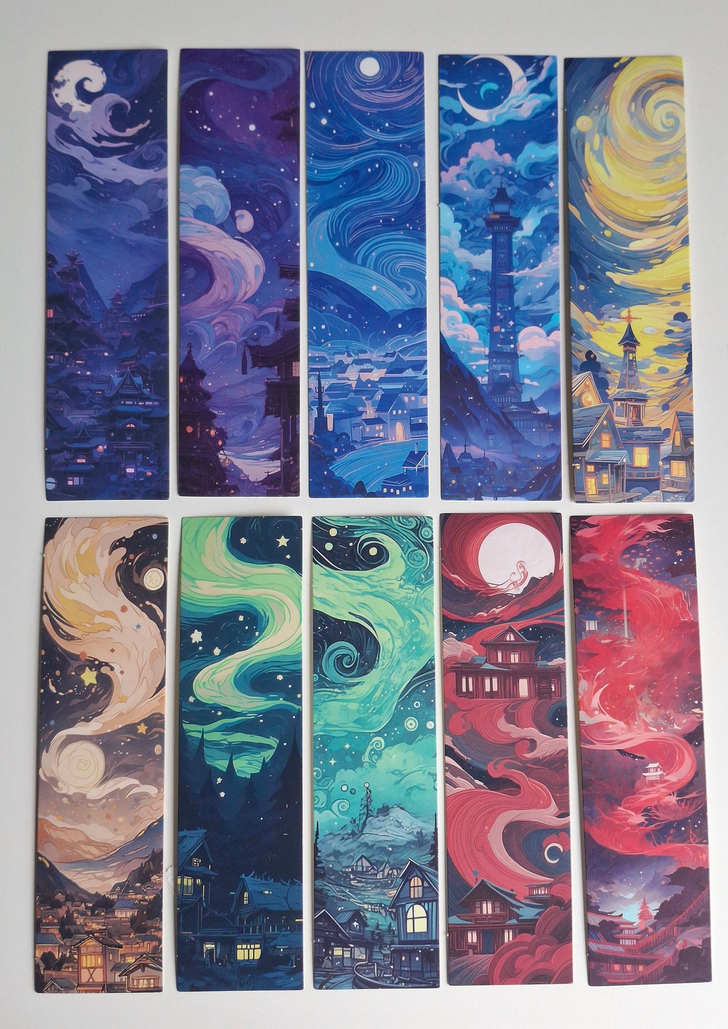 10pcs Dreamland Bookmark Set, Abyss and stars colourful bookmark fantasy