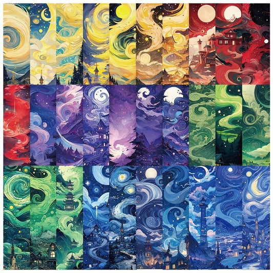 10pcs Dreamland Bookmark Set, Abyss and stars colourful bookmark fantasy