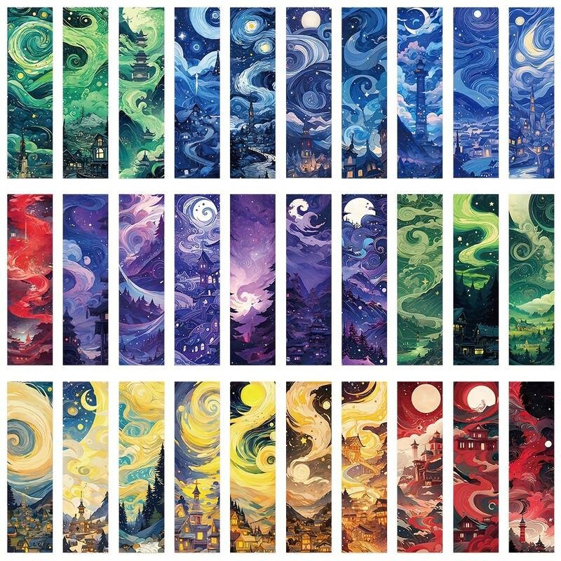 10pcs Dreamland Bookmark Set, Abyss and stars colourful bookmark fantasy