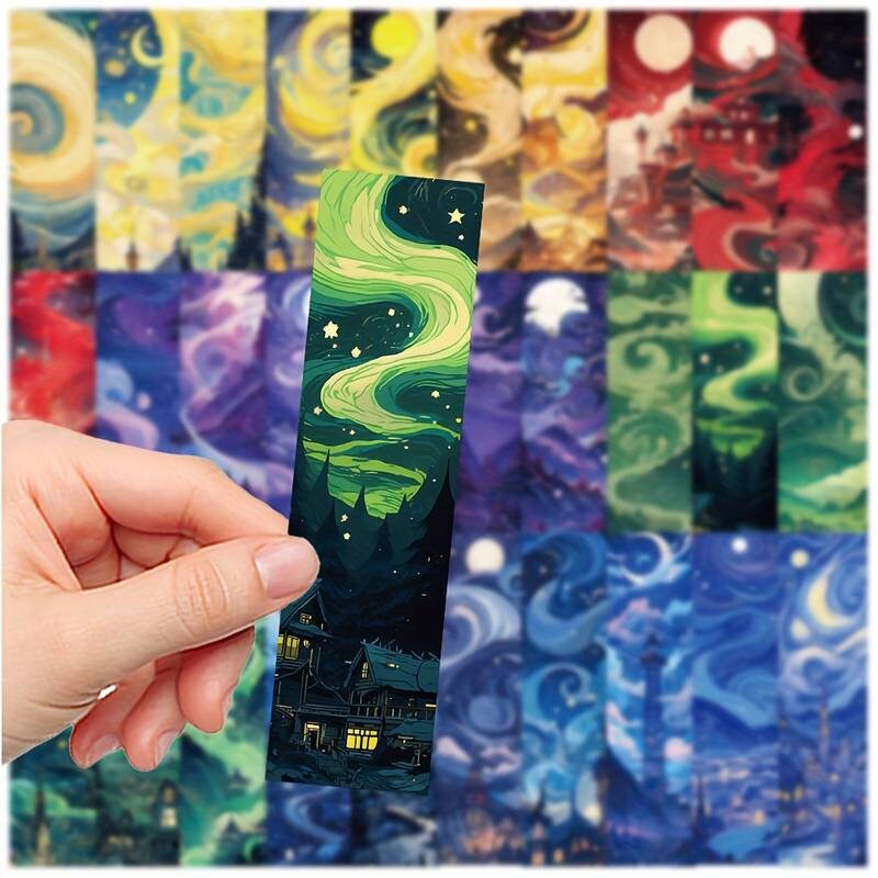 10pcs Dreamland Bookmark Set, Abyss and stars colourful bookmark fantasy