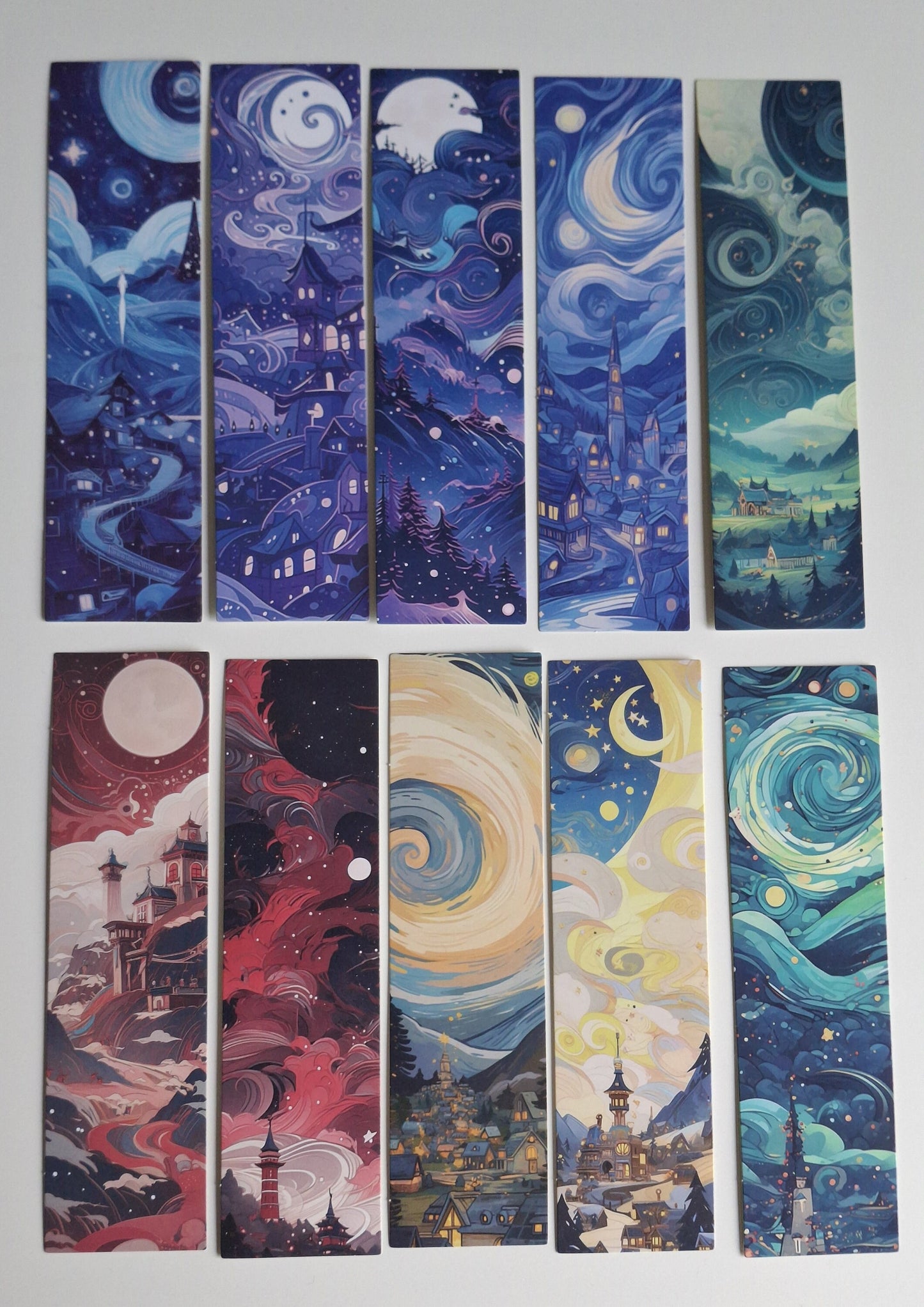 10pcs Dreamland Bookmark Set, Abyss and stars colourful bookmark fantasy